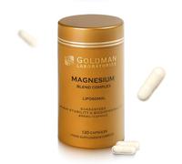 Liposomal Magnesium Bisglycinate Complex 120 High Strength Capsules for Sleep, Calm & Muscle Comfort - Chelated Magnesium with Malate, Taurate & B6 for Nervous System & Bone Support - Vegan Supplement