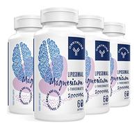 Liposomal Magnesium L-Threonate Softgels 2000mg high Strength - Magnesium Supplement with Vitamin D3 & K2-Non-GMO, Gluten-Free (60 Count (Pack of 4))