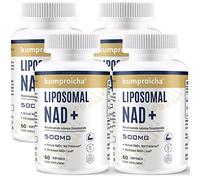 Liposomal NAD+ 500mg with TMG 250mg Softgels, Actual NAD+ Supplement for Cellular Repair & Energy Metabolism(240 Count)