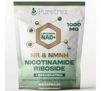Liposomal NAD+ NR & NMNH Supplement | 1000mg Nicotinamide Riboside + Resveratrol | Advanced Cellular Energy & Brain Support | 120 Vegan Capsules