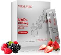 Liposomal NAD+ Trans-Resveratrol 1000mg - High Absorption Liquid Supports Cellular Vitality - Nicotinamide Riboside Alternative - Skin Aging Support, Energy and Focus - 30 Sticks (1 Month Supply)
