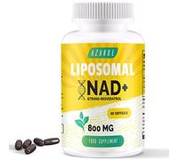 Liposomal NAD+ & Trans-Resveratrol 800mg Softgels, High Absorption, Actual NAD+ Supplement for Cellular Repair, 60 Softgels (60 Count (Pack of 1))