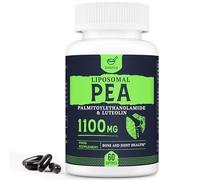 Liposomal Palmitoylethanolamide (Pea) 1100mg with Luteolin, Micronized Pea - High Purity, Super Absorption and Optimal Effectiveness, 60 Softgels (Pack of 1)