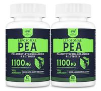 Liposomal Palmitoylethanolamide (Pea) 1100mg with Luteolin, Micronized Pea - High Purity, Super Absorption and Optimal Effectiveness, 60 Softgels (Pack of 2)