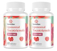 Liposomal Tocotrienols Supplement 1000mg, Vitamin E, High Bioavailability, 95% Delta & 5% Gamma Tocotrienol Capsules, for Immune, Bone, Skin, and Antioxidant Support, No Fillers, No Soy, 2 Pack