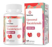 Liposomal Tocotrienols Supplement 1000mg, Vitamin E, High Bioavailability, 95% Delta & 5% Gamma Tocotrienol Capsules, for Immune, Bone, Skin, and Antioxidant Support, No Fillers, No Soy