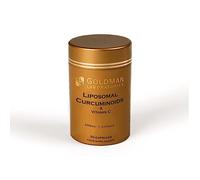 Liposomal Turmeric Curcumin Supplement - 30 High Absorption Vegan Capsules with Vitamin C for Joint, Immune & Antioxidant Support - Pure Curcuminoids Complex, No Black Pepper - Goldman Laboratories