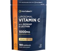 Liposomal Vitamin C 1000mg with Rosehip | 180 Capsules | High Strength Vitamin C as Ascorbic Acid with Added Rosehip and Sunflower Lecithin | Vegan Supplement | By Horbaach