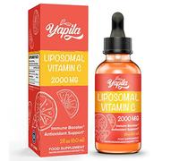 Liposomal Vitamin C 2000 mg Liquid Supplement, Maximum Absorption, High Strength Vegan VIT C, Ascorbic Acid, Non-GMO, Gluten Free, Soy-Free