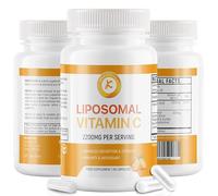 Liposomal Vitamin C 2200mg, Max Absorption, High Strength, Antioxidant, No additives, Non-GMO - 60 Capsules