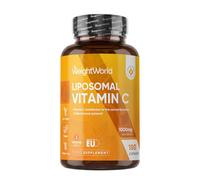 WeightWorld Liposomal Vitamin C Capsules 1000mg - 180 Vegan Capsules (3 Month Supply) - High Strength Ascorbic Acid with Rosehip Extract - Lypospheric