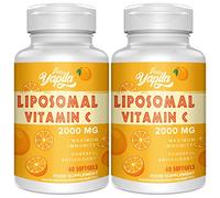 Liposomal Vitamin C Capsules 2000mg(2 Pack), Maximum Absorption, High dose VIT C, Ascorbic Acid, Antioxidant Supplement, Soy-Free, Non-GMO