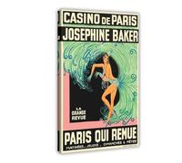 LIPOYE Casino De Paris Josephine Baker Paris Qui Remue Canvas Poster Bedroom Decor Landscape Office Room Decor Gift 12x18inch(30x45cm)