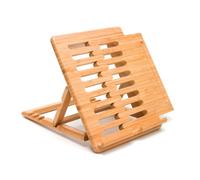 Lipper International 1887 Bamboo Wood Expandable Stand for iPad, Samsung, Nexus, Nintendo Switch, and Other Tablets