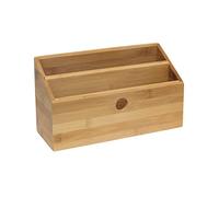 Lipper International 808 Bamboo Wood 2-Slot Office Supply Desk Organizer, 10 3/4" x 4 1/8" x 6"
