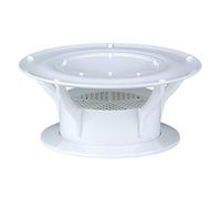 Lippert 360 Siphon RV Roof Vent Cap for Odor Prevention with Universal Fit, Built-In Bug Screen, White Polycarbonate - 389381
