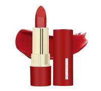 Lippie Creamy Matte Lipstick - 01 Red Aurora | Long Lasting, Lightweight & Highly Pigmented Lipstick for Women | Single Swipe Application | Enriched with Jojoba Oil & Vitamin E | 5g