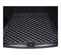 LIPPSY Leather Car Trunk Boot Liner Mats for Jaguar F-PACE 2019-2023, Tailored Rear Trunk Boot Mats Waterproof Carpets Anti-Slip Protector Mat Accessories,B/Black-beige