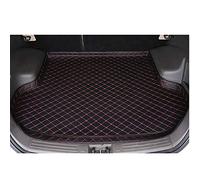LIPPSY Leather Car Trunk Boot Liner Mats for Nissan Juke 2018-2023, Tailored Rear Trunk Boot Mats Waterproof Carpets Anti-Slip Protector Mat Accessories,Black-red