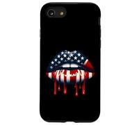 Lips 4th July USA Flag Patriotic Independence Day Men Women Case for iPhone SE (2020) / 7 / 8