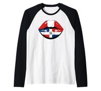Lips Half Dominican Peruvian Roots Peru Raglan Baseball Tee