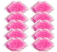 Lips Ice Pack, Lip Shape Gel Ice Pack, Gel Ice Pack for Lip Filler After Care, Reusable Ice Pack Lip Shaped Pads, Pain Relief and Eye Relax, Anti-Aging Lip (4 * 2 Inch, 10)