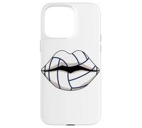 Lips Kiss Volleyball Ball Player Aesthetic Case for iPhone 15 Pro Max