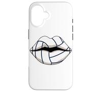Lips Kiss Volleyball Ball Player Aesthetic Case for iPhone 16