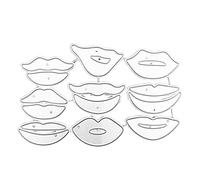 Lips Metal Cutting Dies Embossing Pattern, Birthday Greeting, A
