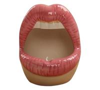 Lips Multi-Gadget - Ceramic Lip Planter & Organizer - Hairpin, Cosmetic & Jewelry Display Tray, Decorative Birthday Gift Idea, Home Décor Accent