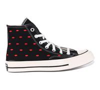 Converse A01600C Chuck 70s Embroidered Lips Platform Black Red Womens Size 3 - 8
