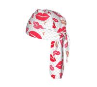 Lips Print Skull Headwrap Under Helmet Cycling Cap Lightweight Quick Dry Adult Gift One Size