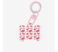 Lips Printing Acrylic Dog Bone Ornament,Dog Tags Personalized Pet Ornament, Key Chain Bone Shaped Id Tags