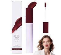 Lips Staining Lip Oil,Matte Liquid Lip Gloss for Women Non-stick to Cup Non-fading,Dynamic Finish that Goes on Glossy and Leaves a Stain (Fig)