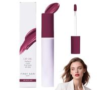 Lips Staining Lip Oil,Matte Liquid Lip Gloss for Women Non-stick to Cup Non-fading,Dynamic Finish that Goes on Glossy and Leaves a Stain (First Sari)