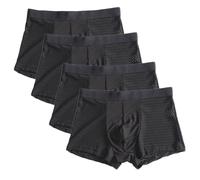 LiPski 4pcs/lot Bamboo Fiber Men's Boxer Pantie Underpant plus size XXXXL large size shorts breathable underwear 5XL 6XL 7XL 8XL