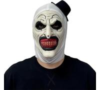 LipSki Adult Terrifier Mask Art the Clown Cosplay Costume Halloween Mask Scary Killer Clown Mask Creepy Mask for Men Women (original)