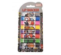 Lip Smacker Marvel Collection, The Avengers Party Pack, 8 Flavoured Lip Balms for Kids Inspired by Avengers Superheroes, Moisturizing and Refreshing
