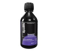 Lipsomal Glutathione Liquid 240ml - Peach & Vanilla Flavour - lipolife Glutathione Supplement for Detox & Antioxidant Support, High Absorption, Reduced Glutathione, 48 Servings, LLG3