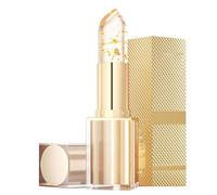 Lipstick 24 Hours Hold, Transparent Lipstick, Temperature Lipsticks with Flowers Inside, Glitter Lip Balm White with Long-Lasting, Transparent, Creamy and Moisturising Formula