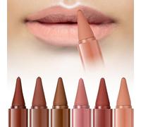 Lipstick, 6Pcs Lip Liner and Lipstick Set, Long Lasting Matte Finish, Versatile Shades for Every Occasion, Smooth Application for Defined Lips, Travel-Friendly Makeup Essential
