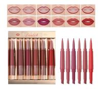 Lipstick and Lip Liner Combo, Matte Lip Stains Lipliners Pencil Set - Waterproof Makeup Stain Kit for Dating Travel Outdoor Shopping Trip Vacation