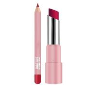 Lipstick And Lip Liner Set, Long Lasting Lipstick Matte For Women, Non-Sticky Matching Lip Pencil