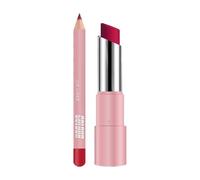 Lipstick And Lip Liner Two In One Set Lip + Lip Liner Pen Hour Non Stick Cup Long Lasting Water Resistance Lip And Lipstick Set Lip Colors (C, One Size)