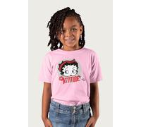 Lipstick Attitude Betty Boop T-Shirt Betty Boop Light Pink 3-4 Years