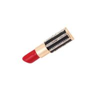 Lipstick Brooch Lapel Pin Rhinestones Lipstick Brooch Pin For Clothing Shape Valentines Women Rhinestones Lapel Pins Women