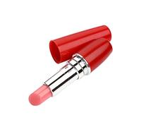 Lipstick Bullet Vibrator Sex Toy Ladies Massager Clitoris Battery Operated Vagina Adult Stimulator Water Resistant (Red)