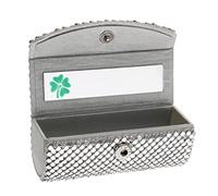 Lipstick Case Holder Organizer Bag Purse Lipgloss Storage W/Mirror Silver
