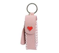 Lipstick Case Keychain | Portable PU Leather Lip Balm Holder | Ergonomic Belt Buckle Design Lipstick Pouch Lipstick Holder