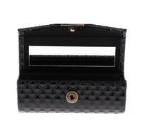 Lipstick Case Perfect Lipstick Case for Purse Pocket Handbag Clutch - Sized Come with 2.83 X 0.71 Inches Small Mirror for Women Makeup Storage(Black)